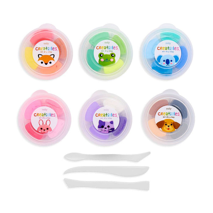 OOLY Creatibles D.I.Y. Air-Dry Clays Kit (Set of 24 Colors)