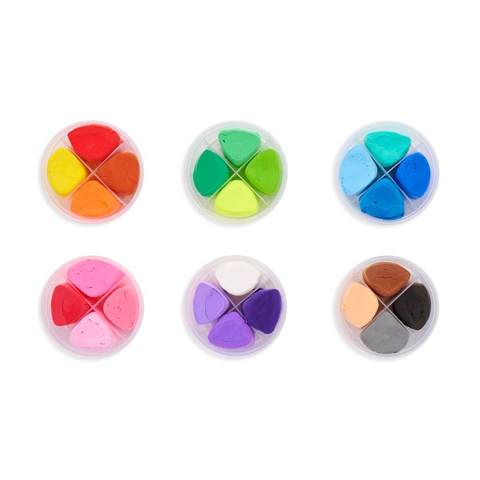 OOLY Creatibles D.I.Y. Air-Dry Clays Kit (Set of 24 Colors)