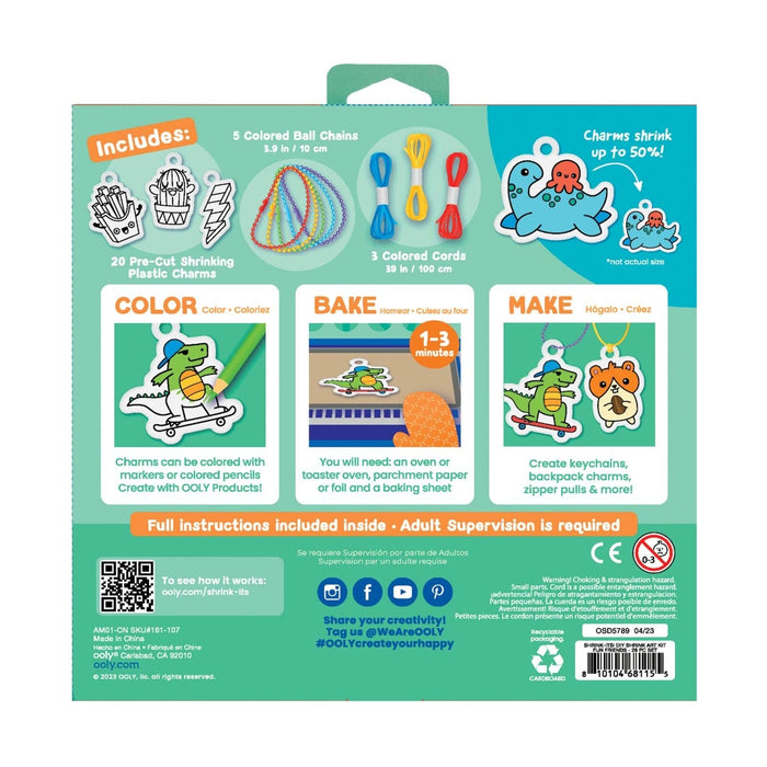OOLY Shrink-Its! D.I.Y. Shrink Art Kit (Options Available)