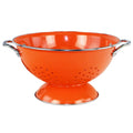 Orange Enamel Colander