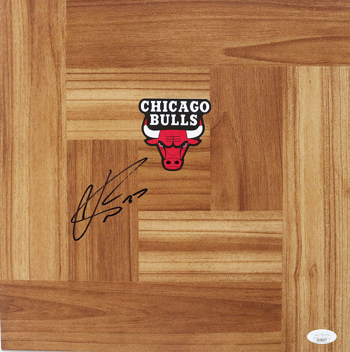 Otto Porter Chicago Bulls Signed Autographed Basketball Floorboard JSA COA