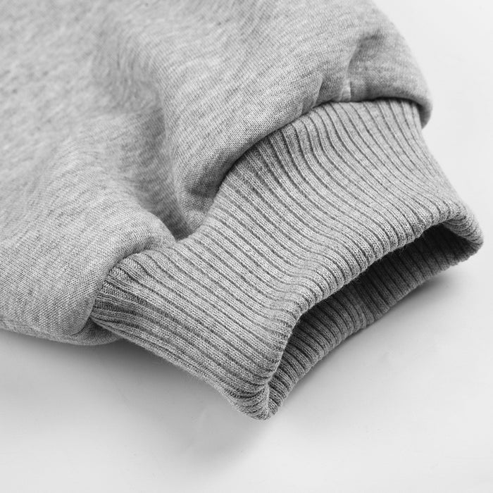 Oversized Zip-Up Hoodie with Multi-Zipper Detail in Grey