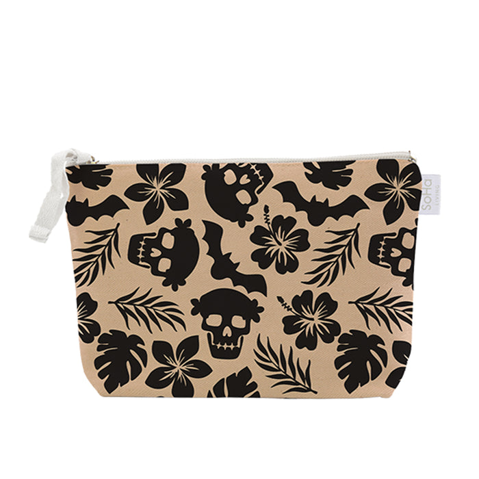 Petal Skull Cosmetic Bag, Large