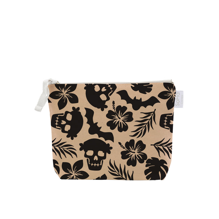 Petal Skull Cosmetic Bag, Small