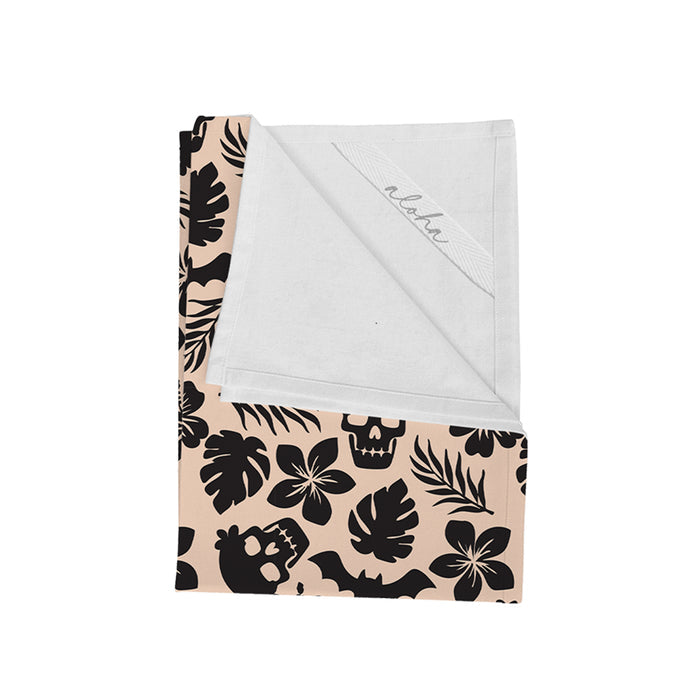 Petal Skull Flour Sack Kitchen Towel