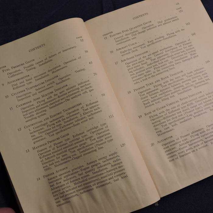 Pilots' and Mechanics' Aircraft Instrument Manual by GC DeBaud 1942