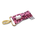 Pink Leopard LippyClipKISS for larger lip balms, essential o