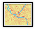 Pittsburgh Map Print - Choose your color