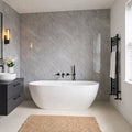 Premium Grey Marble Gloss Shower Wall Panel – 1M x 2.4M