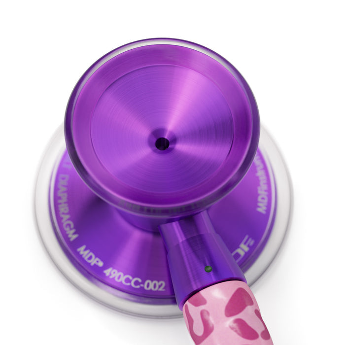 Stethoscope for Medical Professionals MDF Instruments ProCardial Titanium Cardiology Mprint Pink Leopard Print Cougar Pynk and Ultraviolet Customize with Engraving