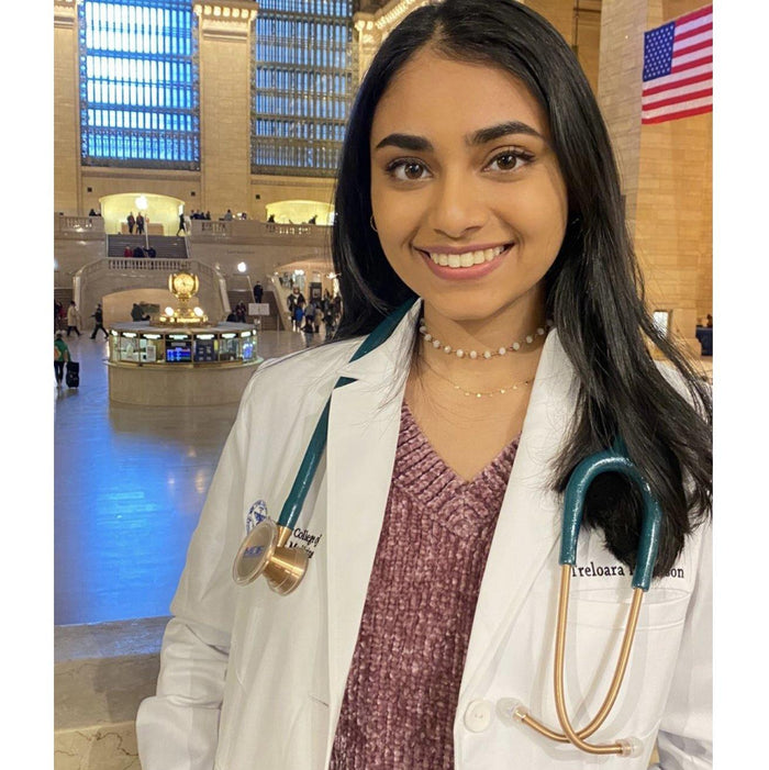 Stethoscope MDF Instruments ProCardial Titanium Mprint Green Glitter and Rose Gold