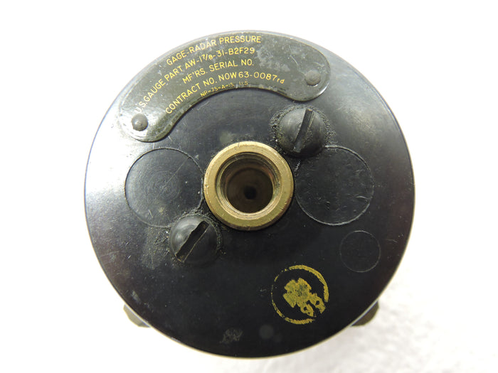 Radar Pressure Indicator, 0-25 PSI ABS, AW 1 7/8-31-B2F29