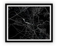 Rawalpindi Map Print - Choose your color