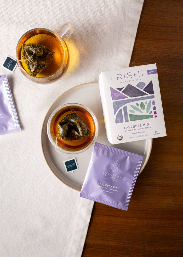 Rishi Tea Lavender Mint Organic Herbal Tea Sachets