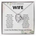 Romantic Wife Necklace from Husband - Gifts for Wife, Anniversary, Valentine's Day, and More | Elegant and Stylish Jewelry for Her"