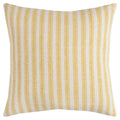 RYE YELLOW TICKING STRIPE URBAN FARMHOUSE THROW PILLOW