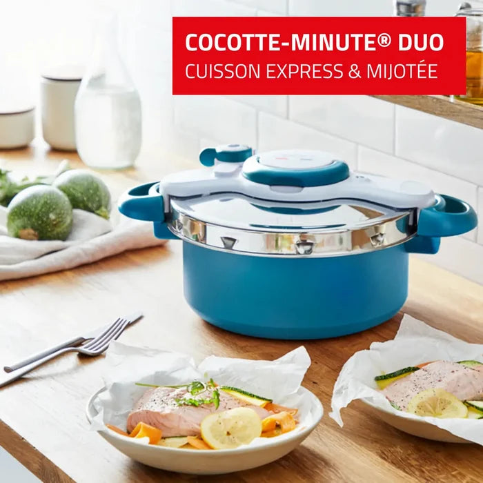 SEB ClipsoMinut’ DUO 5L Pressure cooker Pressure cooker SEB ClipsoMinut’ DUO 5L Pressure cooker SEB ClipsoMinut’ DUO 5L Pressure cooker Tefal