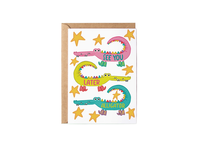 See You Later Alligator Card