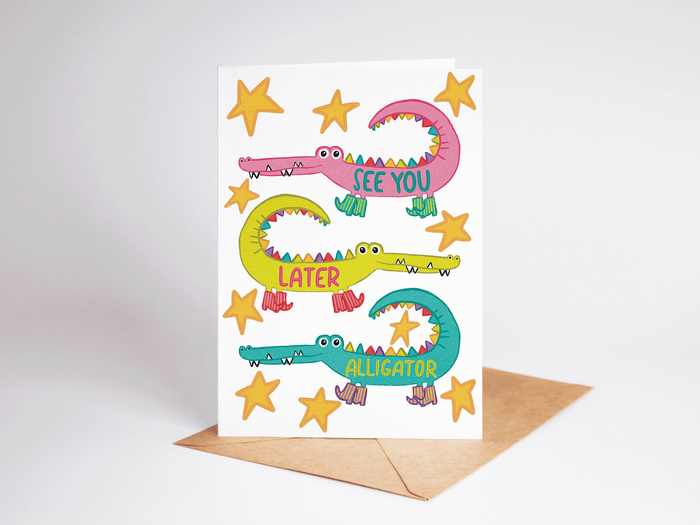 See You Later Alligator Card