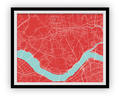 Seoul Map Print - Choose your color