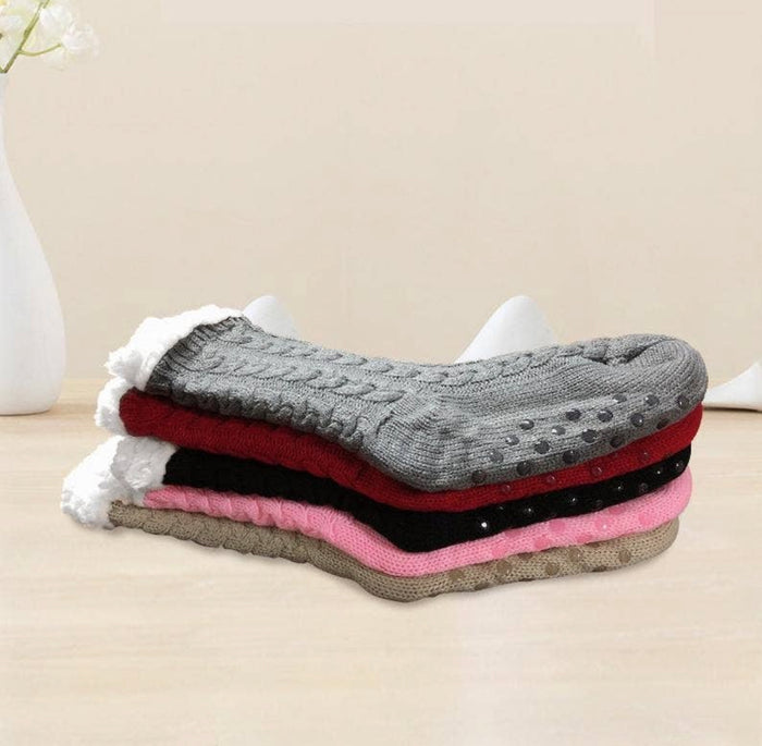 Sherpa Lined Slipper Socks