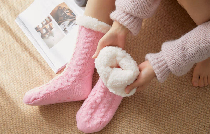 Sherpa Lined Slipper Socks