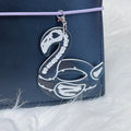 Skele Flamingo Float Acrylic Charm