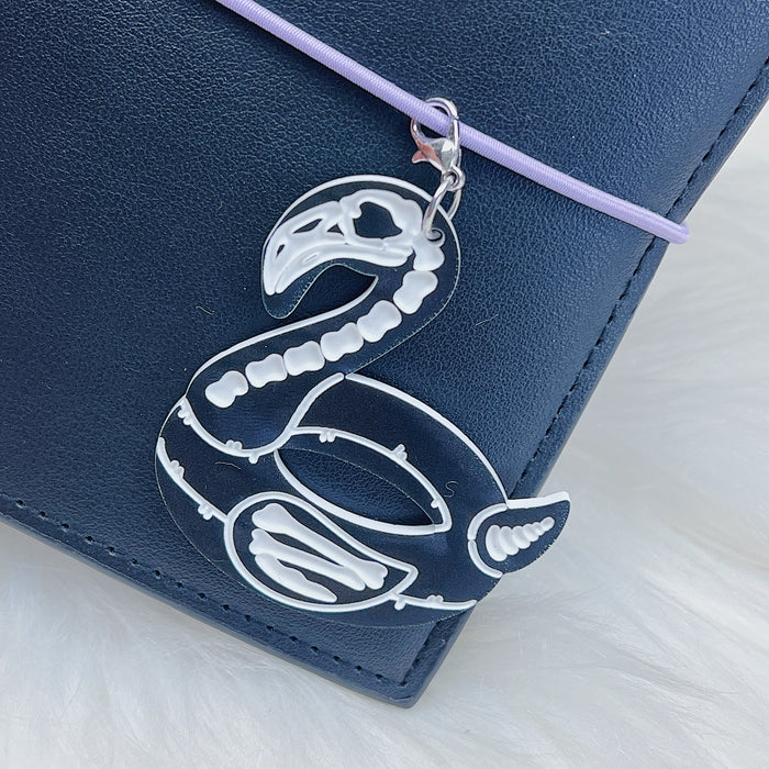Skele Flamingo Float Acrylic Charm