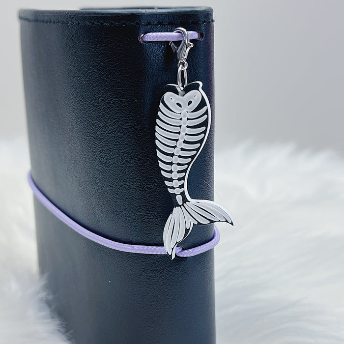 Skele Mermaid Tail Acrylic Charm