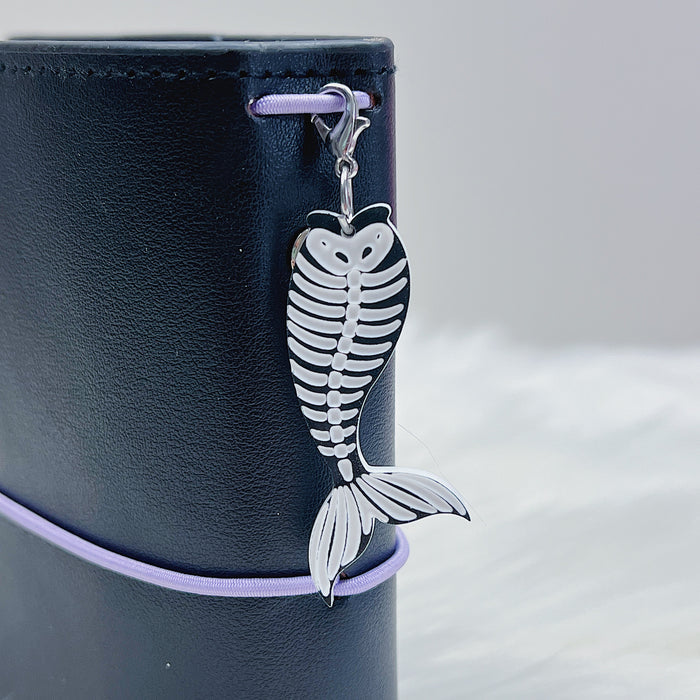 Skele Mermaid Tail Acrylic Charm