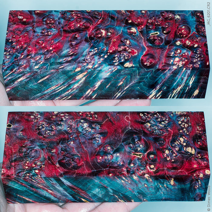 Stabilized box elder burl wood block