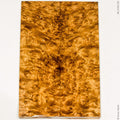 Stabilized golden amboyna burl wood scales