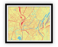 Strasbourg Map Print - Any Color You Like