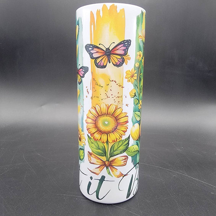 Sublimated 20oz Tumbler - Bees & Brushstrokes