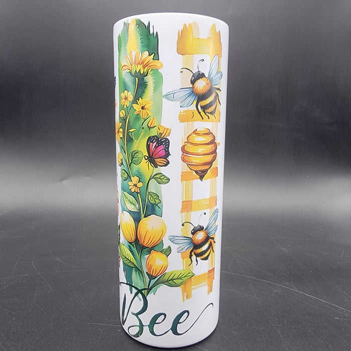 Sublimated 20oz Tumbler - Bees & Brushstrokes