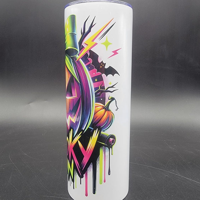 Sublimated 20oz Tumbler - Neon Spooky Season