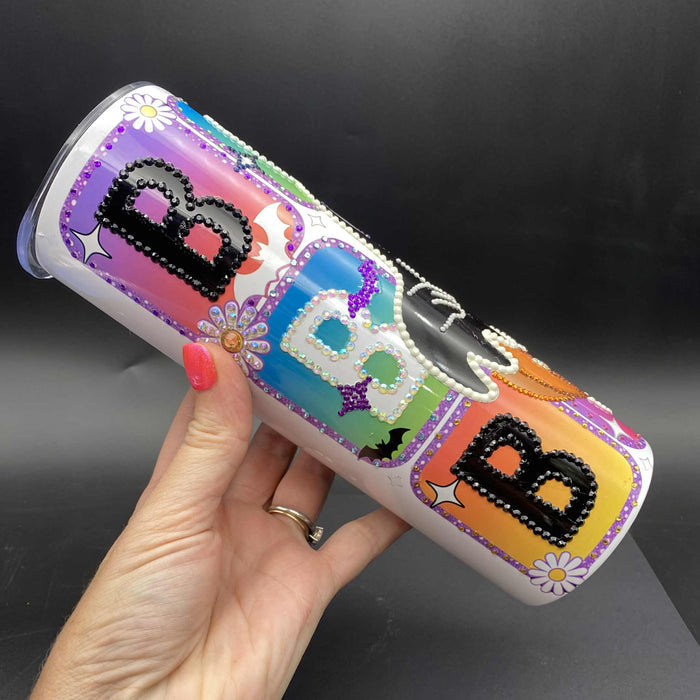 Sublimation Print of 20oz Wrap - Boo Blocks