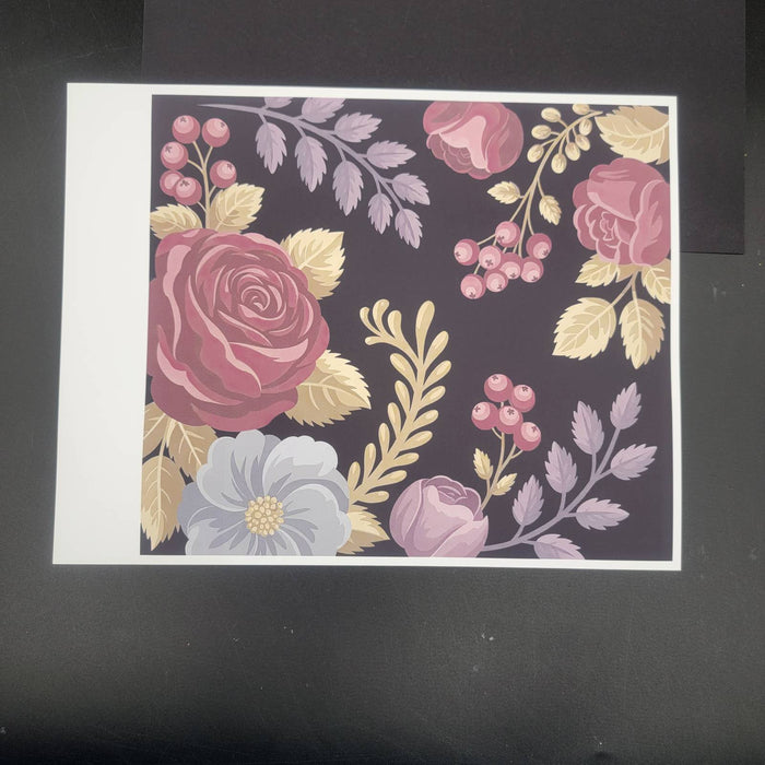 Sublimation Print of 20oz Wrap - Dark Floral