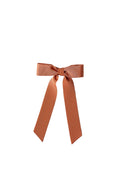 Terracotta Grosgrain Bow Barrette