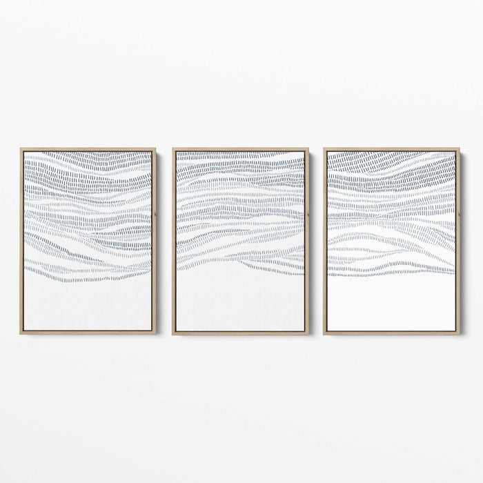 The Abstract Waves - Set of 3 - Jetty Home