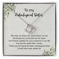 The Love Knot Necklace To My Unbiological Sister, Sister Gift Y9-2ZHM-H93L