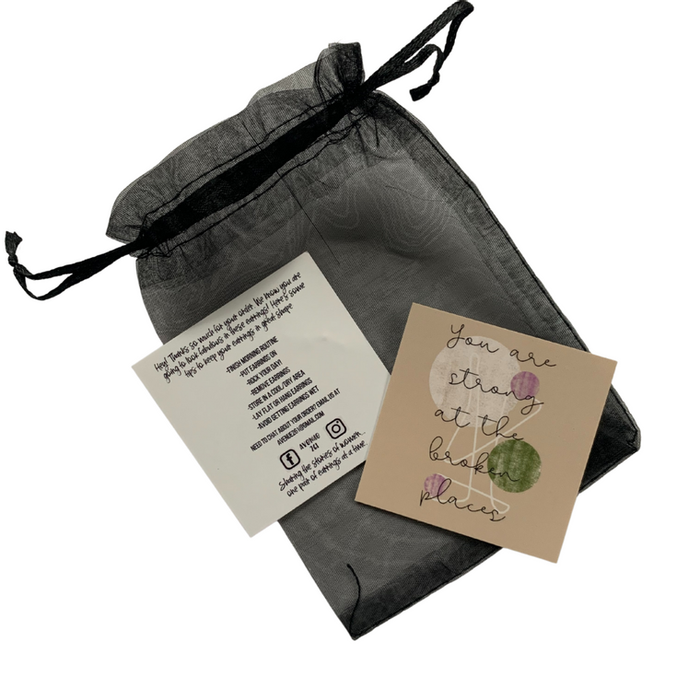 The Mary: Grey Palm Leather Earrings