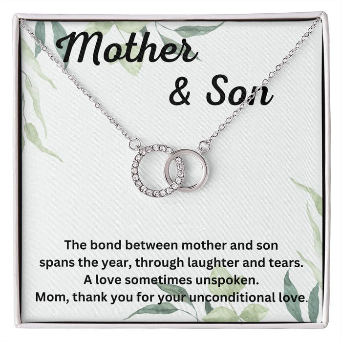 Thoughtful Necklace Gifts for Mom from Son – Unique Pendant with Personalized Message Card