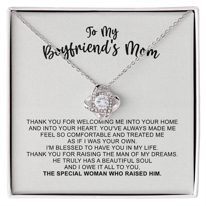 To My Boyfriend's Mom Gift for Boyfriend's Mom, Future Mom Gift | Love Knot Necklace 03123 ttstore-0312-03x30 B0BNXHMKP5