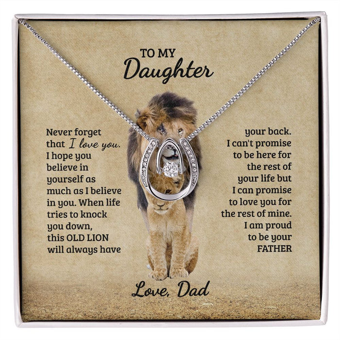 To My Daughter Necklace, Daughter Gift from Dad B0BLNBYRFC SNJW110704