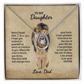 To My Daughter Necklace, Daughter Gift from Dad B0BLNBYRFC SNJW110704