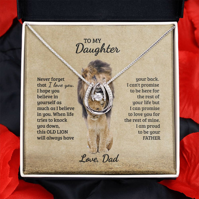 To My Daughter Necklace, Daughter Gift from Dad B0BLNBYRFC SNJW110704