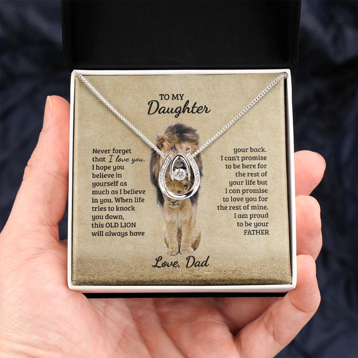 To My Daughter Necklace, Daughter Gift from Dad B0BLNBYRFC SNJW110704