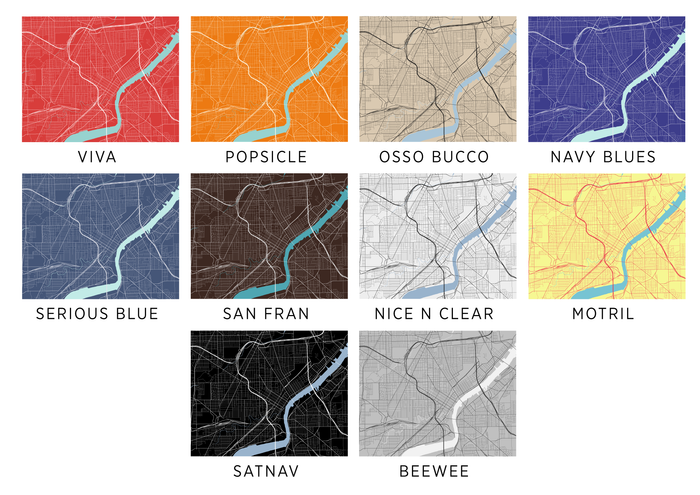Toledo Ohio Map Print - Choose your color