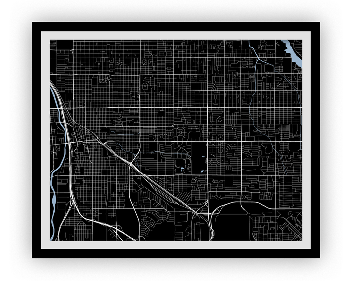 Tucson Map Print - Choose your color